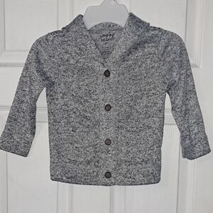 Jumping Beans Heather Gray Knit Cardigan